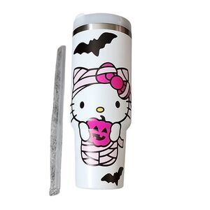 New Hello Kitty Mummy Tumbler 40‎ oz with Straw